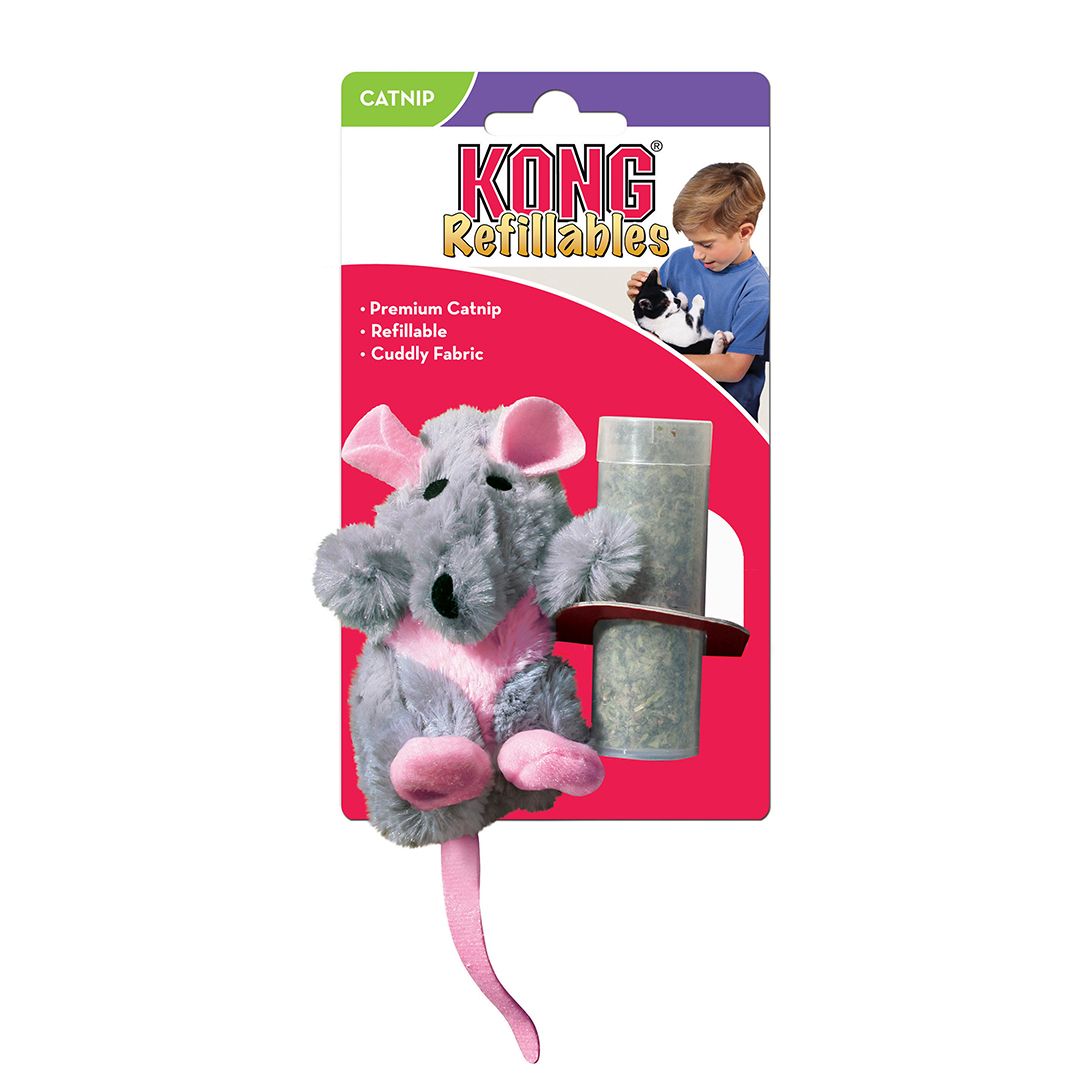 Kong Cat Toy Rat Grijs/Roze