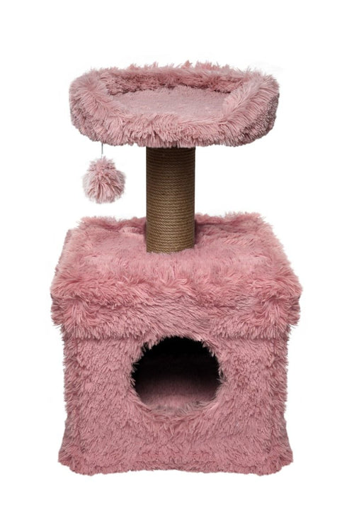 Topmast Fluffy Lima Cat Tree - Pink