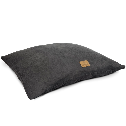 Coussin Chien Recycled Economy - Anthracite - Polyester & Lin