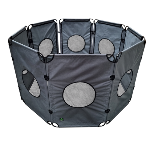 Parc chiots OutPaws Adventure Pliable - Anthracite - 490 cm