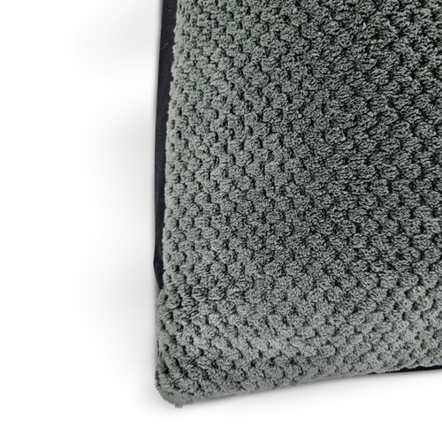Topmast Jacquard Dog Cushion - Grey Fleece - 100 x 70 x 10 cm