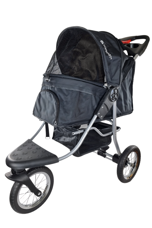 Topmast Allround All Terrain 3-Wheel Dog Stroller - Black
