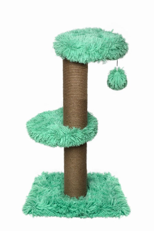 Arbre à Chats Fluffy Merida Vert - Grand Griffoir 67cm