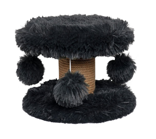 Fluffy Lycia Topmast Scratching Post - Long Hair Anthracite