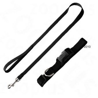 Black Nylon Collar and Leash