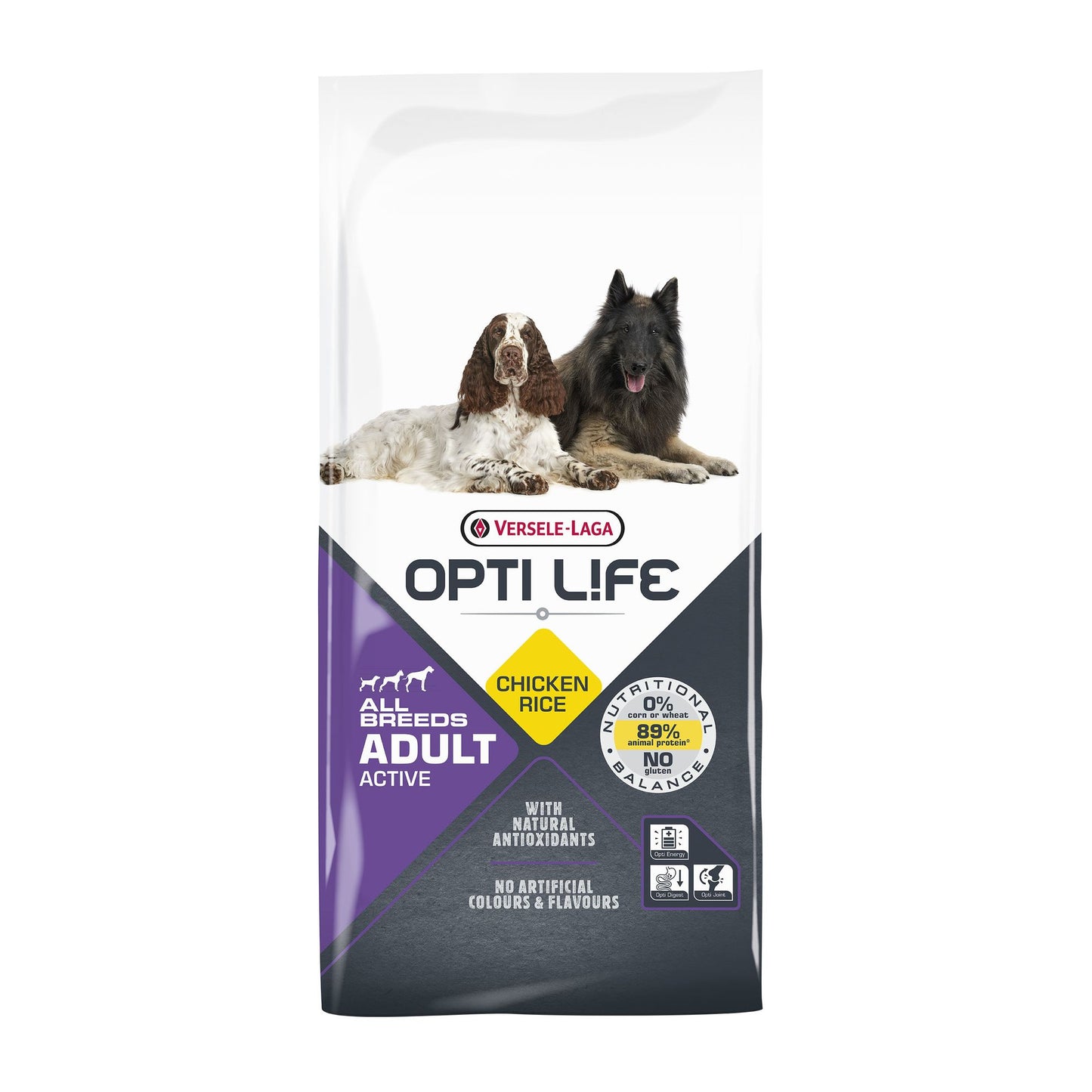 Croquettes Opti Life Active toutes races au poulet 12,5 kg