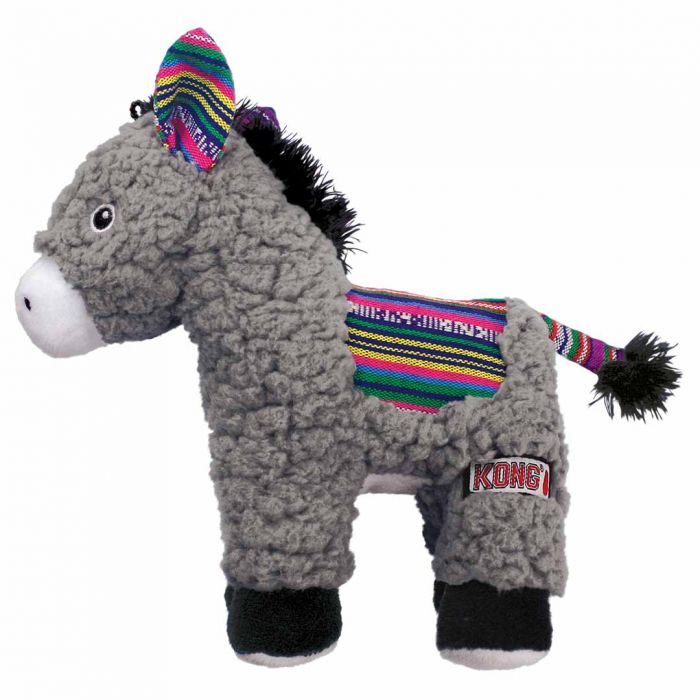 Âne en peluche Kong (avec couineur & bruit froissement)