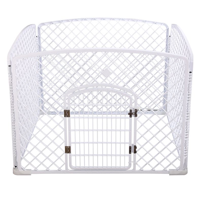 Topmast puppyren playpen | Kunststof | Wit 100 x 100 x 75 cm hoog