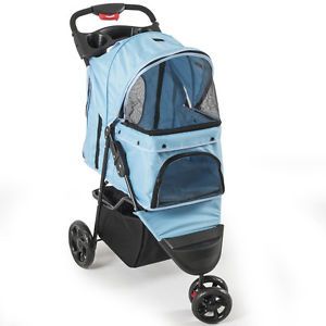 Topmast Hondenbuggy Blauw 3 Wielen