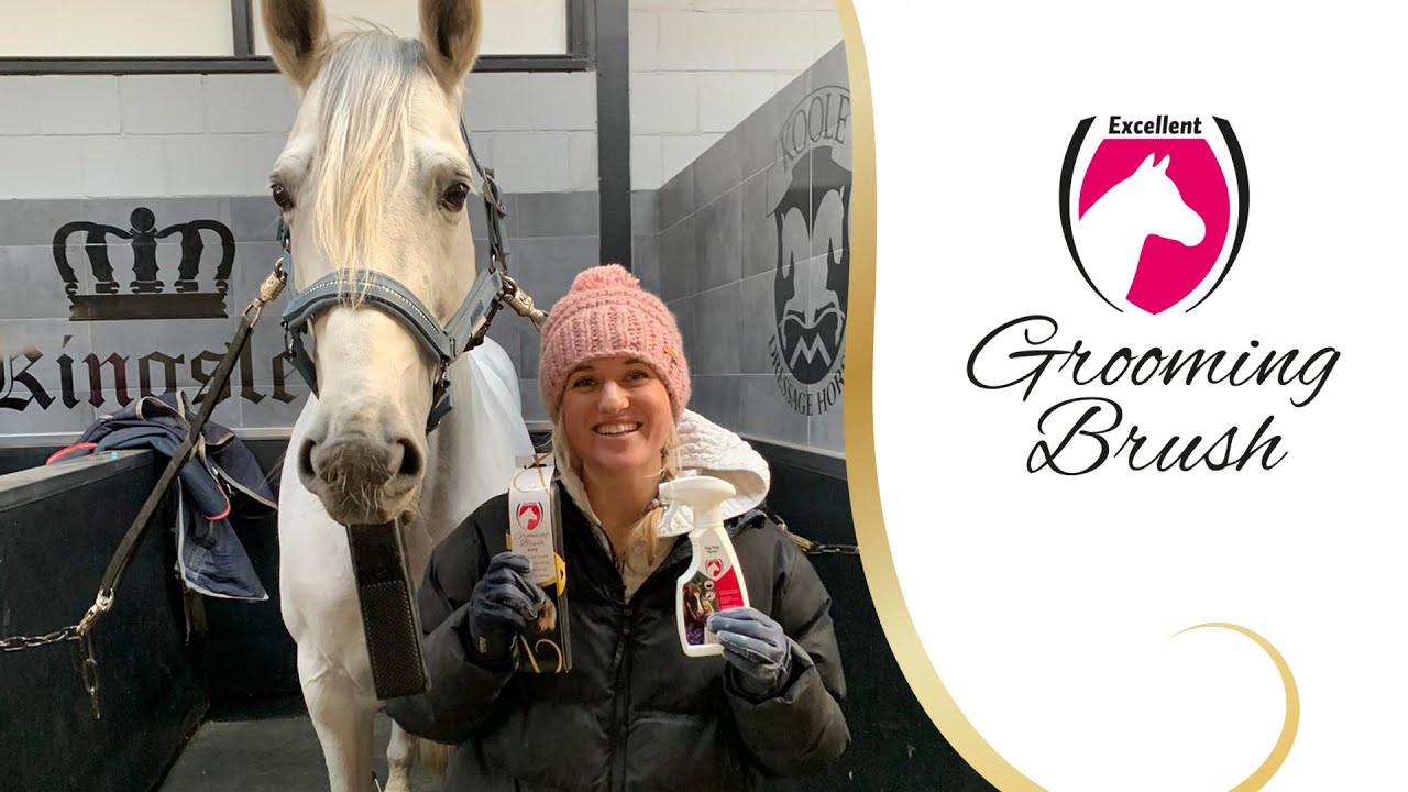 Excellent Horse Grooming Brush M Pink