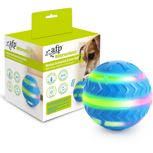 AFP Interactives Motion Activated Action Ball – Balle Interactive pour Chien