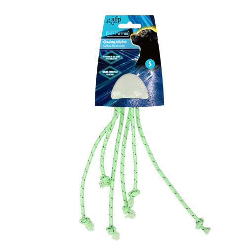 Jouet chien fluorescent K-Nite – Méduse (visible la nuit) S