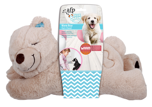 Peluche chauffante pour chiot – Doudou apaisant effet chaleur