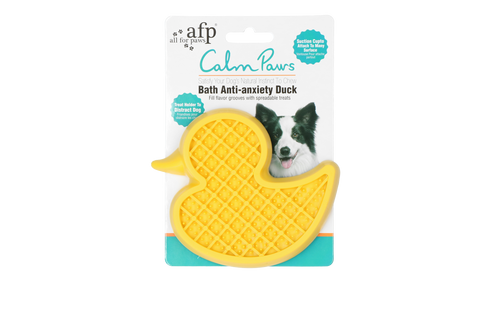 AFP Calm Paws – De-Stress Duck Bath Toy for Dogs
