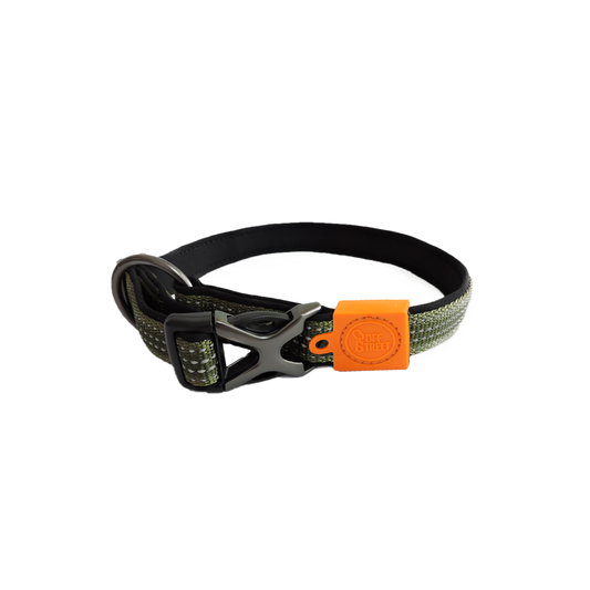 AFP Off Street - Dog Collar Olive Green L
