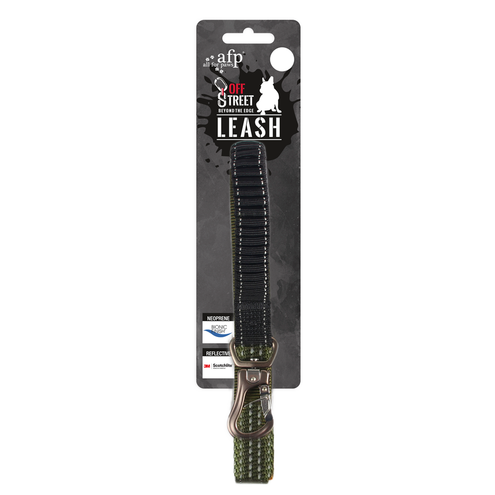 AFP Off Street - Dog Leash Olive Green M