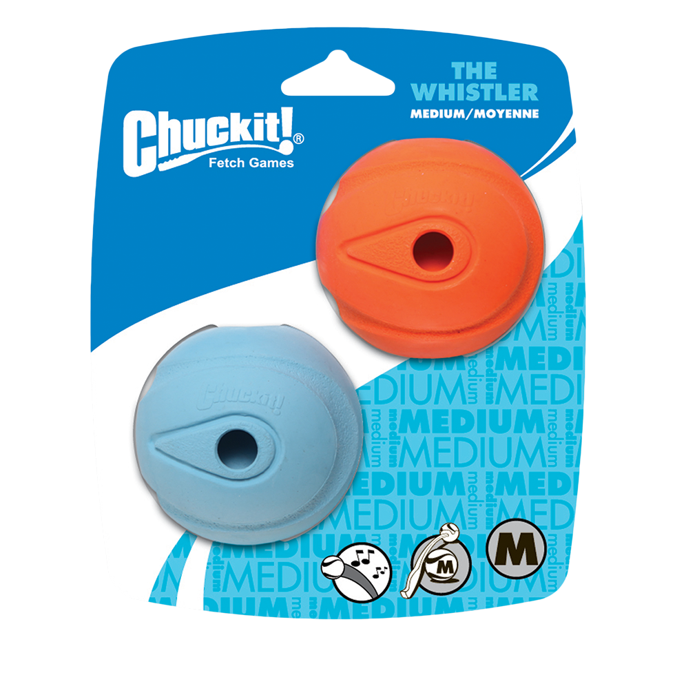 Balles Sifflantes Chuckit! The Whistler – Lot de 2, Toutes Tailles Chuckit!