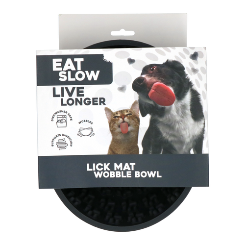 Eat Slow Live Longer – Wobble Bowl gris 17 cm