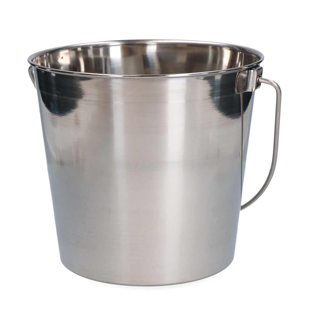 Seau inox plat 5,68 L