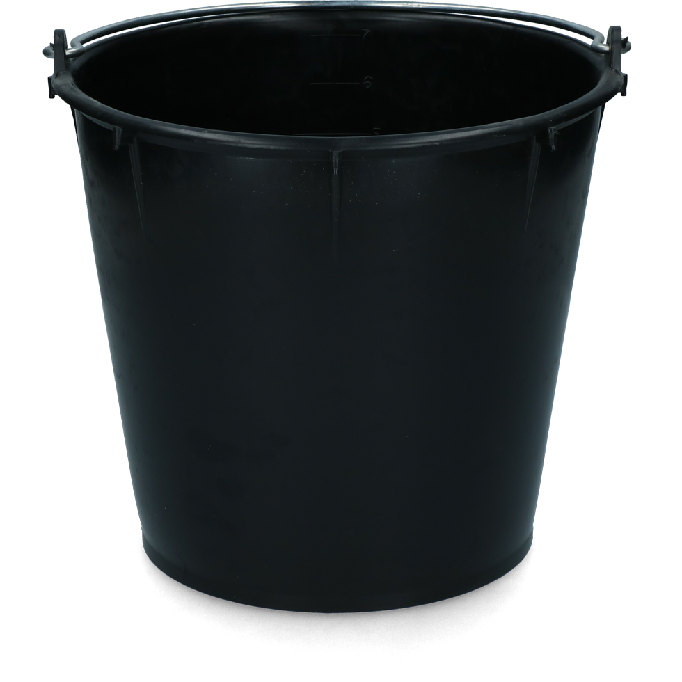 Seau 7 L noir