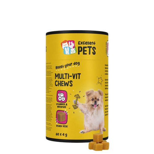 Excellent Pets Multi-Vit — Bouchées multivitaminées chien, 60 pièces
