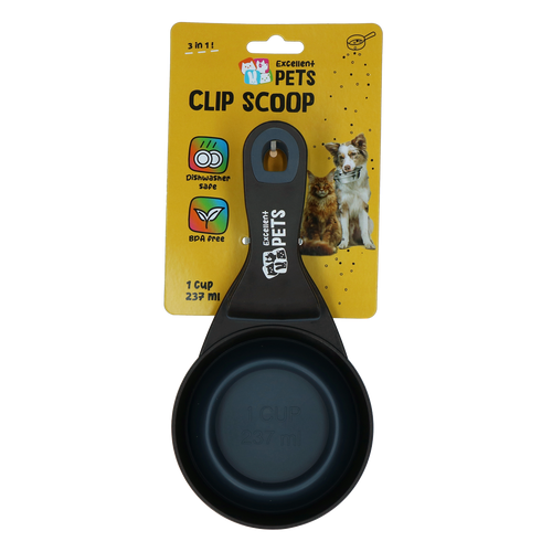 Excellent Pets Feeding Scoop with Locking Clip 1 cup