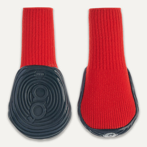 Goo-eez Ultras – Chaussures imperméables pour chien rouge/noir – Paire