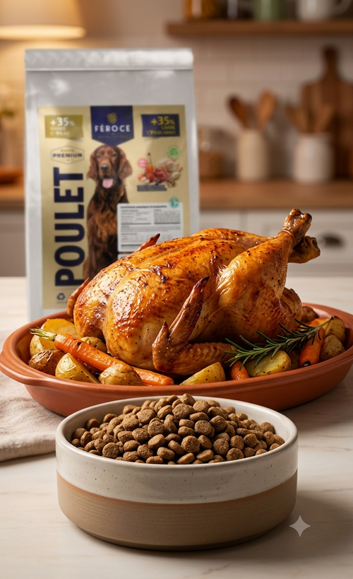 Féroce Poulet Super Premium – Croquettes chien adulte 15 kg
