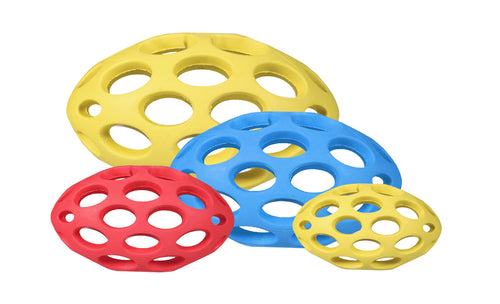 Ballon ajouré JW Hol-ee Football — Mini 9 cm, coloris assorti
