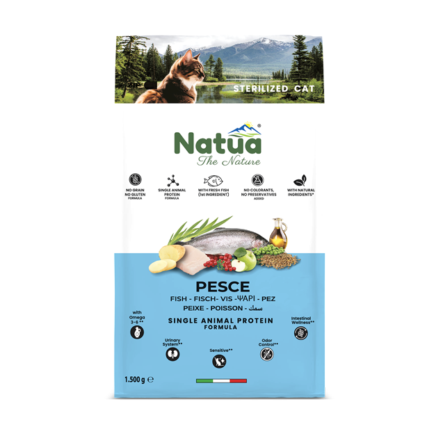 Natua Dry Sterilized Cat Fish 1500g