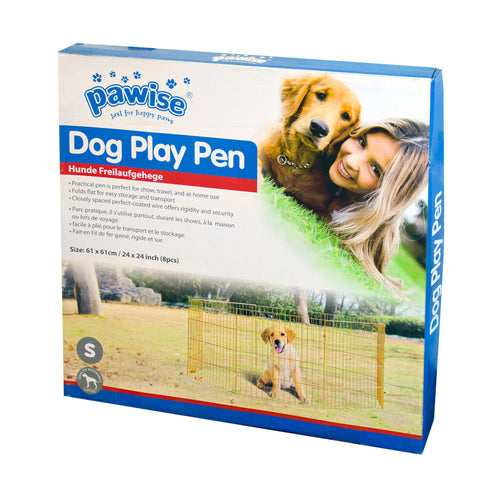 Parc pliable pour chien 8 panneaux – Maison, voyage et exposition