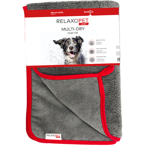RelaxoPet Cosy Multi-Dry – Serviette microfibre 75 × 90 cm