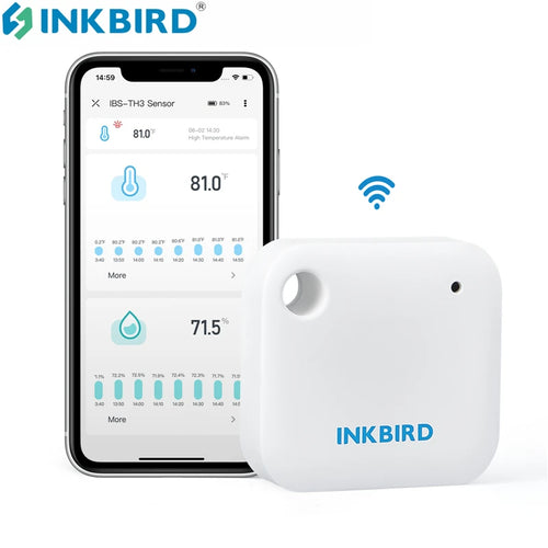 INKBIRD IBS-TH3 Wi-Fi Thermometer Hygrometer with Alerts and History