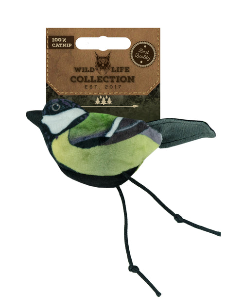 Wild Life Collection – Mésange réaliste avec cataire pour chat