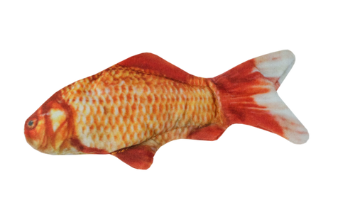 Wild Life Collection – Poisson rouge réaliste avec cataire pour chat