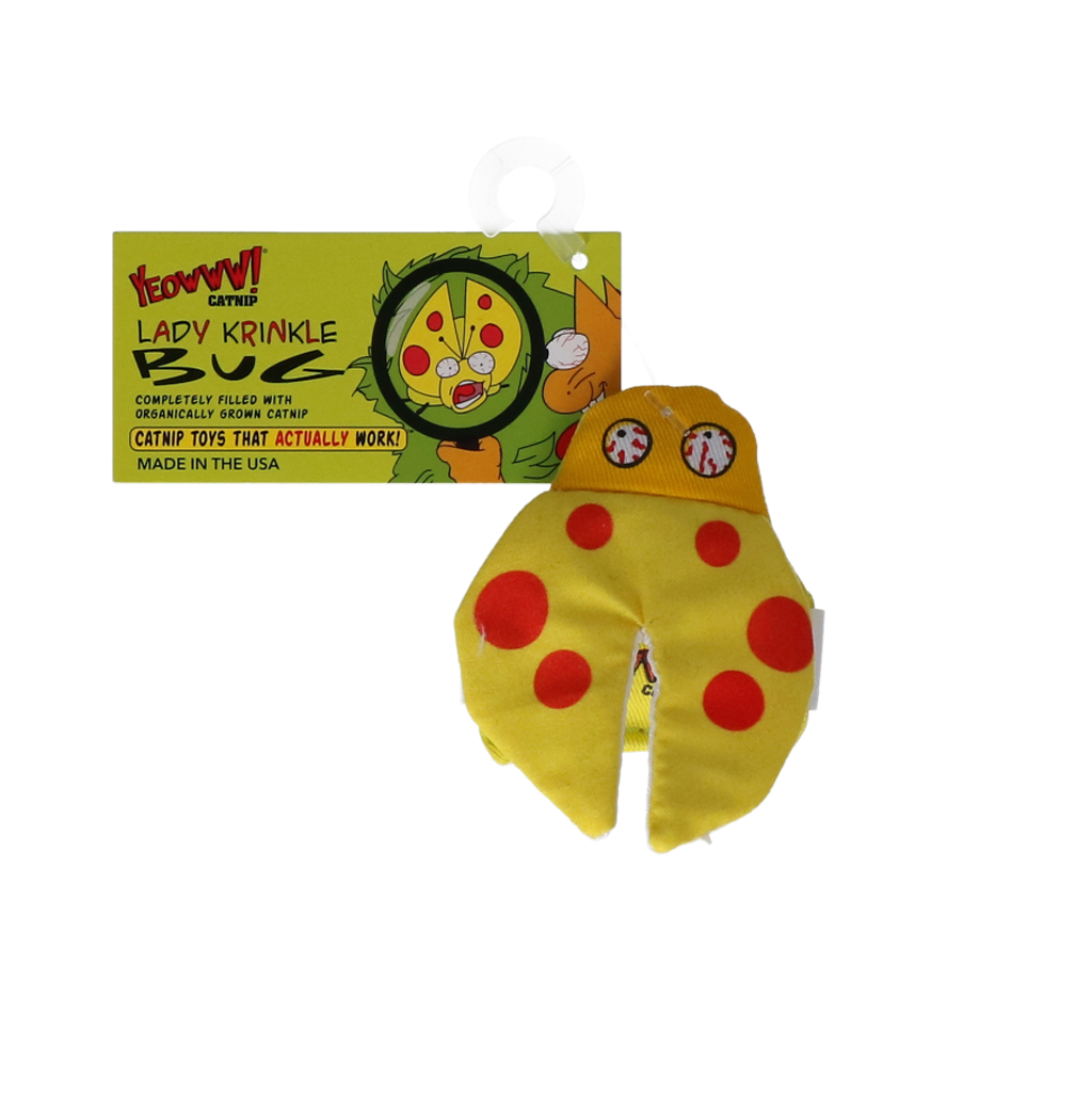 Yeowww! – Lady Krinkle Bug, coccinelle à l'herbe à chat pour chat Yeowww!