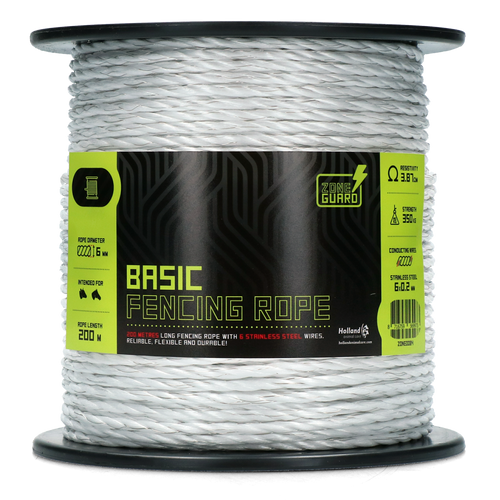Electric Fence Cord ZoneGuard Rope BASIC 200 m