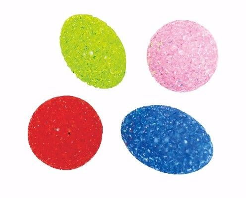 Glitterballen 4 stuks. kattenspeelgoed