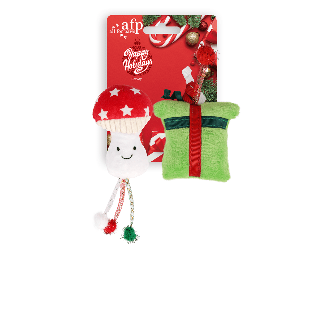 AFP Happy Holidays – Lot de 2 jouets de Noël pour chat - Trufféo