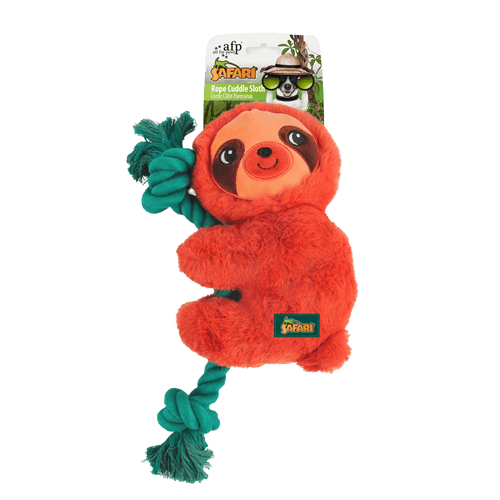 AFP Safari – Paresseux peluche à corde pour chien