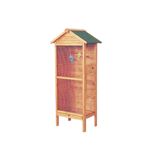 Topmast Wooden Aviary 78 x 55 x 158 cm - Ideal Refuge for your Birds