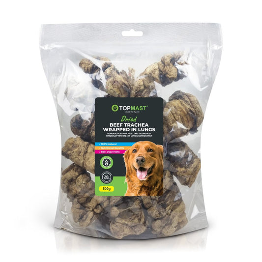 TrachĂ©e de veau avec poumon â Friandise naturelle pour chien