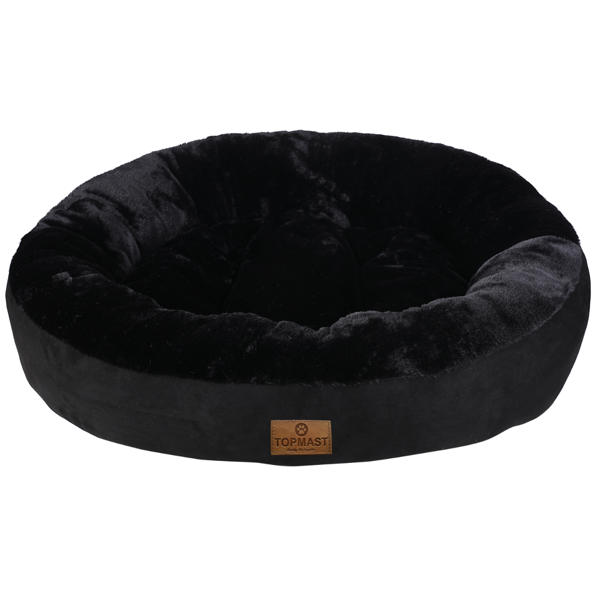 Topmast Comfort Donut - Supersoft Dierenmand - Zwart
