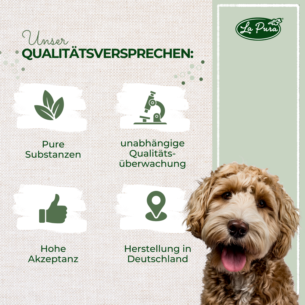 Huile de lin LaPura 1000 ml pour chiens, chats et chevaux Kauartikel.com GmbH