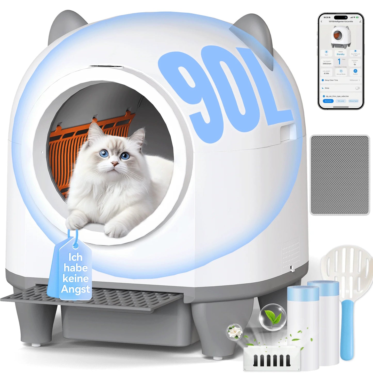 Devoko – Litière automatique connectée et autonettoyante pour chats - Trufféo