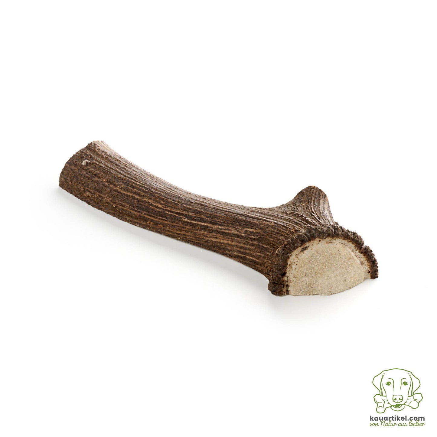 Bois de cerf coupé en deux taille géante pour chien