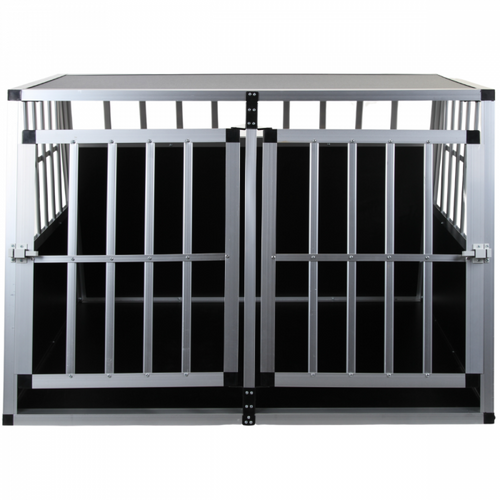 Topmast Double Door Aluminum Car Transport Cage - M - 89 x 69 x 50 cm