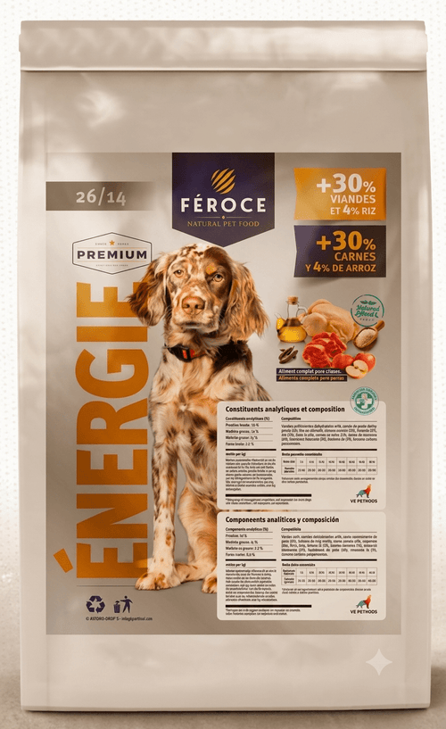 Féroce Énergie 26/14 – Croquettes chien actif 15 kg