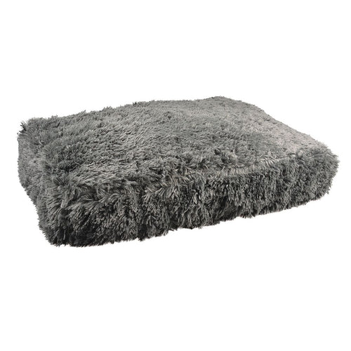 Matelas Lounge Fluffy - Confort Anthracite pour Chien et Chat