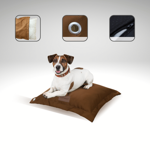Coussin pour Chien imperméable Beau&Bess 90 x 77 cm - Marron